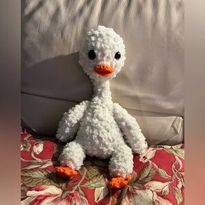Plush White and Orange Goose stuffy